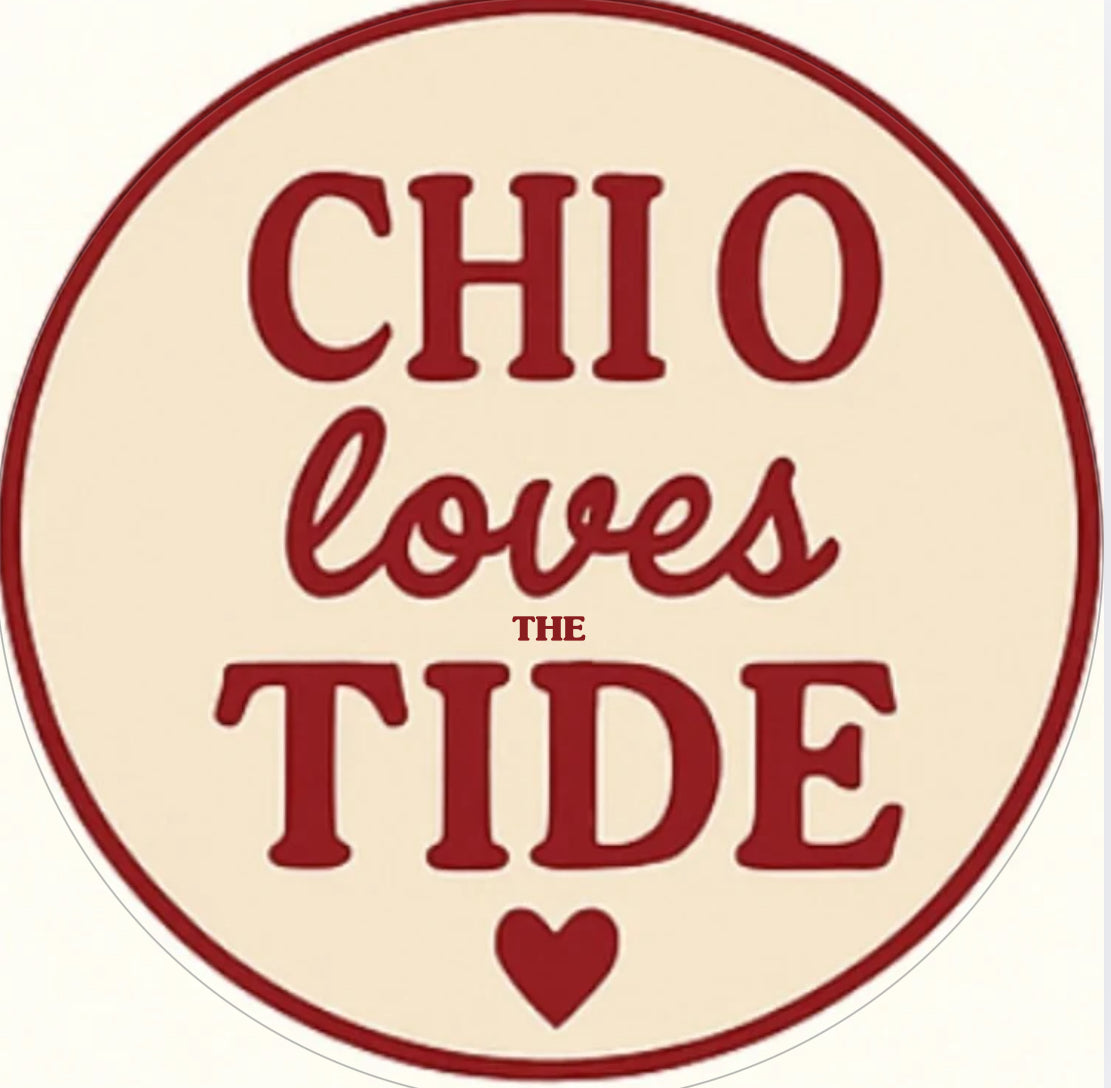 Alabama nothing but the tide sorority sticker