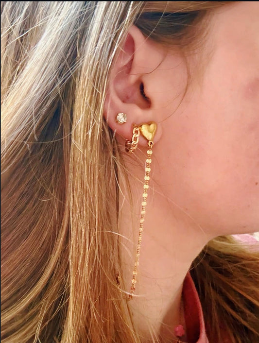 Heart Duster Earrings