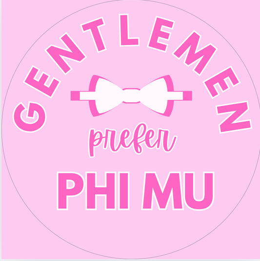 Gentleman Prefer Sticker